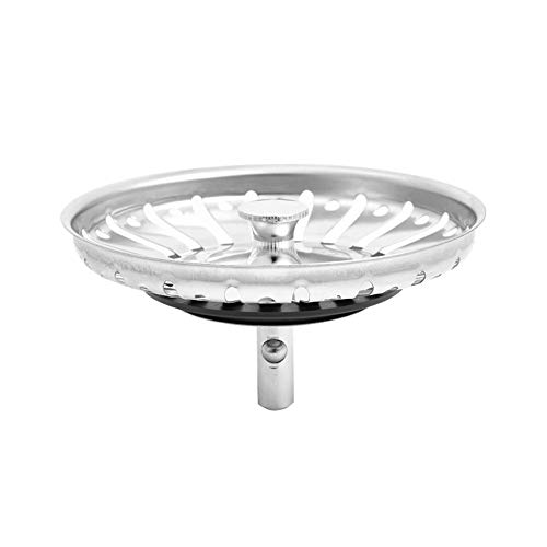 Tappo filtrante per lavello, in acciaio inox, per