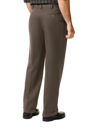 Dockers Men's Relaxed Fit Comfort Khaki Pants-Pleated, Dark Pebble, 36W x 30L by DOCKERS - Used condition - Image 9