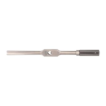 Starrett Tap Wrench with Tempered Gripping Surfaces - 1/4-5/8" Capacity Tap Size, 12" Body Length, 5/32-3/8" Square Shank - 91C
