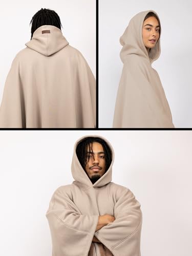 Image of FREE THE SHEEP Eden Hoodie - Oversized Weighted Hoodie Cloak with Ultra-Soft Faux Fur Liner