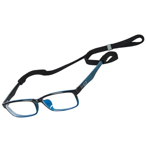 Image of Eyeglasses Holder Straps, Adjustable Neck Lanyard Cord, Sports Sunglasses String Keeper, 2-Pack, Black
