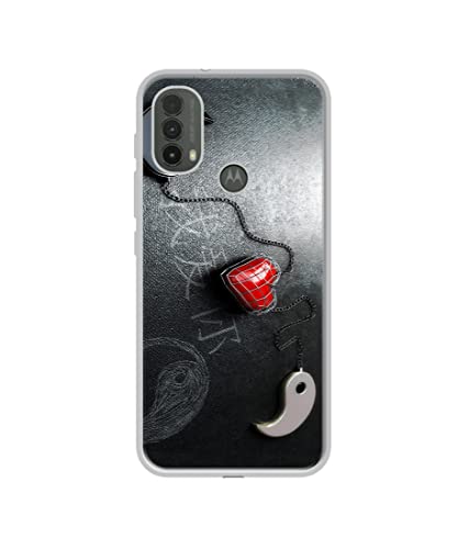 Image of Chinnese Yin and Yang Design Printed Silicon Soft TPU Back Case Cover for Motorola Moto E30 4G / E40 4G