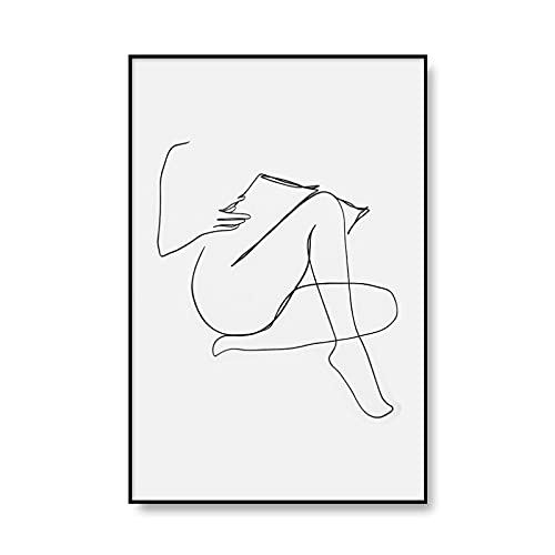 Dessin au trait de lecture sur toile pour purifier le décor mural