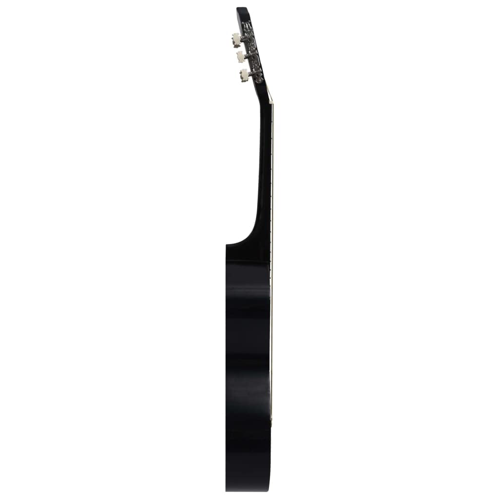 Brokky Set Chitarra Classica Western 12 pz con 6 Corde Nera 38"|Chitarra, Chitarra Ideale per Principianti