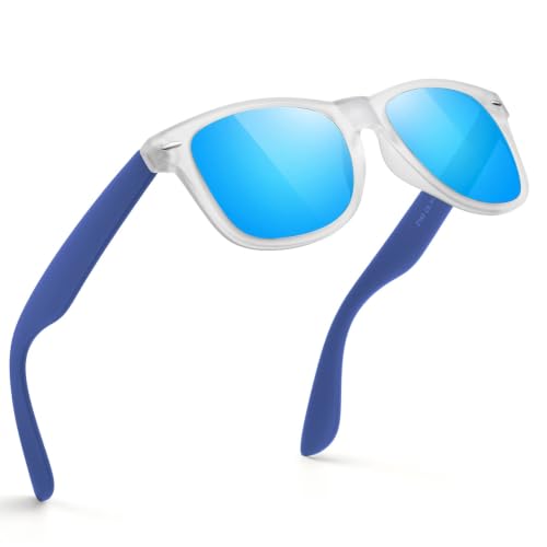 Image of FEIDUSUN Sunglasses Men Polarized Sunglasses for Mens and Womens,Black Retro Sun Glasses Driving Fishing UV Protection