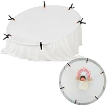 Kate Newborn Photography Props Stainless Steel Stand Set for Baby Photoshoot,Including Newborn Posing Beanbag SleeveUnfilled, Elastic Fabric and 6 Clamps No Filler