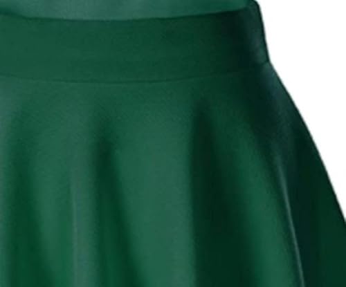 Saia feminina versátil elástica rodada casual mini saia skatista lantejoulas branco curto, Branco, M