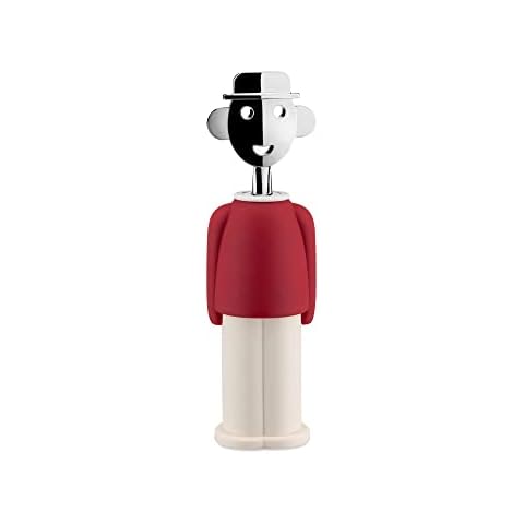 Alessi AAM23 R Design Corkscrew in Red Cover