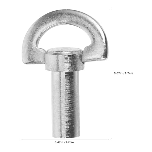 SOESFOUFU オルゴール巻き上げキー交換用5個セット - 0.7インチ M2.6 金属製巻き上げ棒/ハンドル（DIYオルゴール機構用） - スノードーム巻き上げ修理部品 - 時計仕掛け工具アクセサリー
