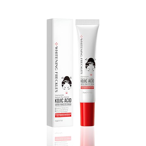 Crema para Ojos con Ácido Kójico, Contorno Ojos Antiarrugas Mujer, Nutritiva y Hidratante, Reduce Arrugas y la Hinchazón, Eye Cream Eliminar las Ojeras 20ml
