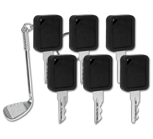TELSOLAR Club Car Golf Cart Keys (1A,1B,1C) 7-Pack with Golf