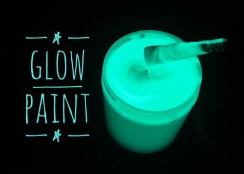 Glow in Dark Paint | Non Toxic Acrylic Paint | Luminous Glowing Paint - Aqua Glowing (250 ML)