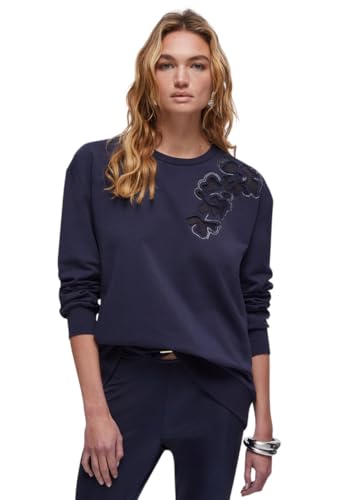Sweat-shirt Liu Jo TA6205 pour femme avec broderies florales premium
