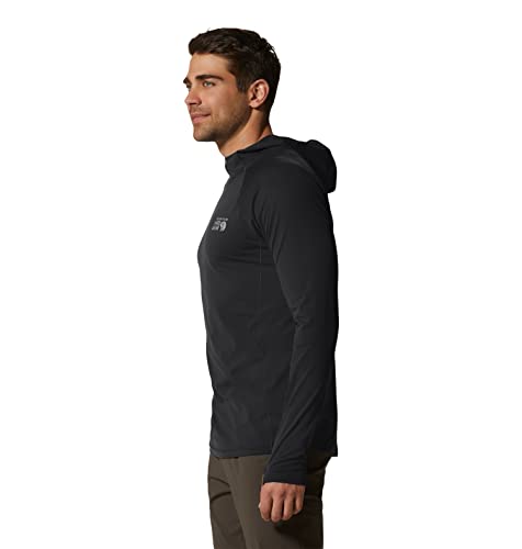 Mountain Hardwear Men's Standard Mountain Stretch Hoody, Black, Large Mountain Hardwear Men's Standard Mountain Stretch Hoody, Black, Large