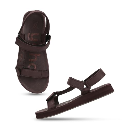 Image of YOHO EVA Sandals for Women | EVA sole | Comfortable cushioned sole with TPR base | Lightweight | Soft skin friendly straps | Adjustable straps | Velcro closure | Vibrant colour options