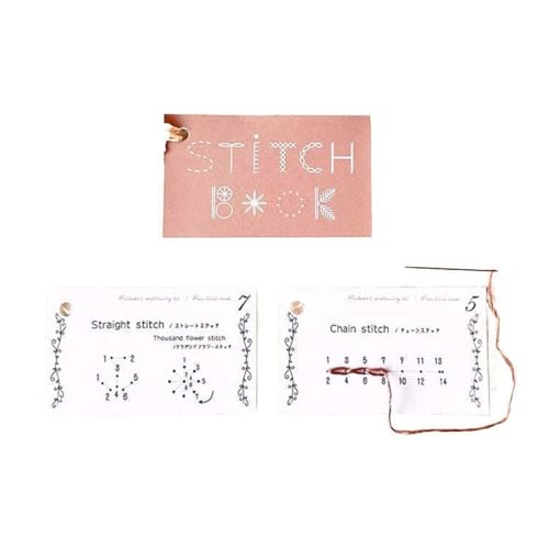 KIXZSAZ Kits de costura portátiles, nuevas Ideas en cualquier momento y lugar, minilibro de costura creativo, libro de bordado, fácil de usar