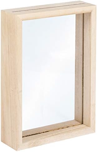 Rayher Marco de madera con doble metacrilato, 11,5x16x3,5 cm, mar...