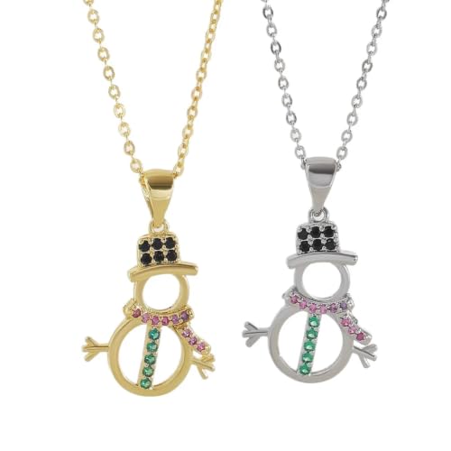 Collier bonhomme de neige en zircone : un cadeau de clavicule chargé d'émotion