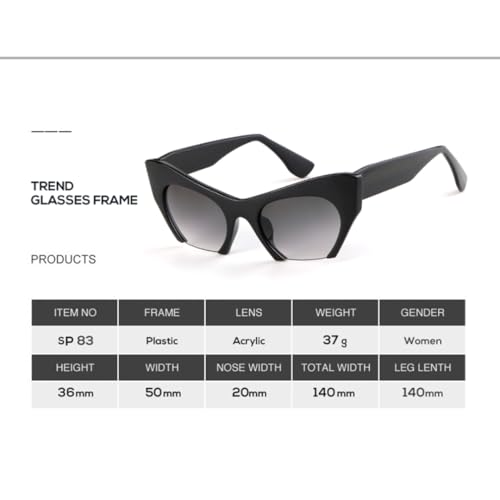 Lunettes de soleil œil de chat pour masquer la fatigue avec style