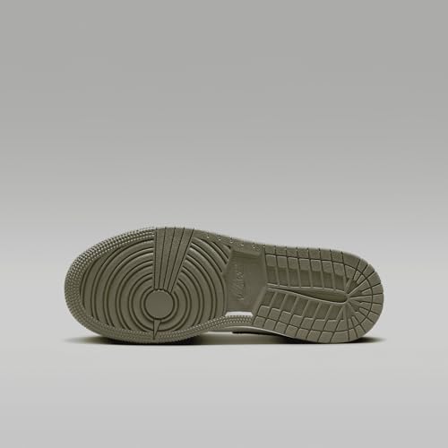 Jordan Big Kid's 1 Low Black/White-Medium Olive (553560 092) - 72