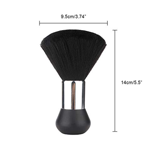 Black Large Barber Brush Neck Duster, Beomeen Soft Hairbrush For Hair Cutting Neck Face Cleaning Hair Sweep Brushes Salon Tool #TOP1