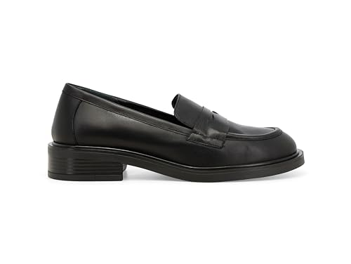 Melluso Mocassino Donna in Pelle Nera con Tacco Basso 40 / Nero