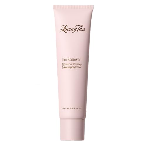 Loving Tan Deluxe Tan Remover Gel - Effective & Gentle Self Tanning Remover, Self Tanner Remover Suited for All Skin Types - Sulphate, Paraben & PEG Free - 3.3 Fl Oz - Packaging May Vary