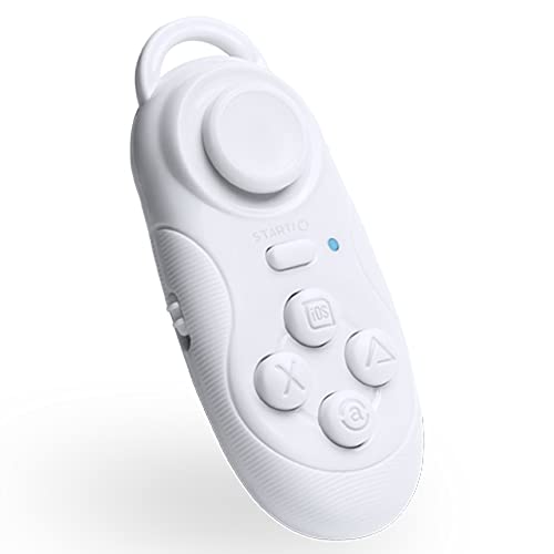 Gamepad Controller Mando a distancia para Android Bluetooth Móvil Joystick (Blanco)