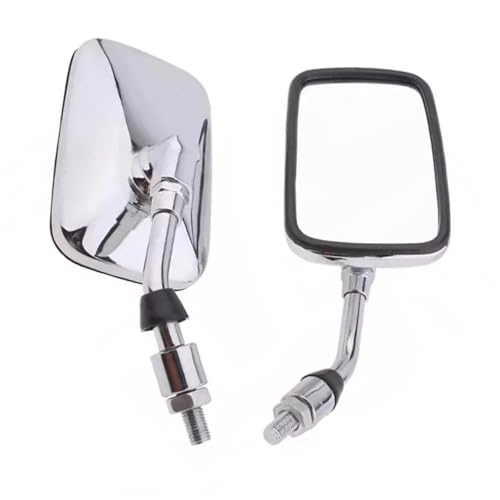 Espejos retrovisores motocicleta cromados con fijación antivibración para Shadow VT