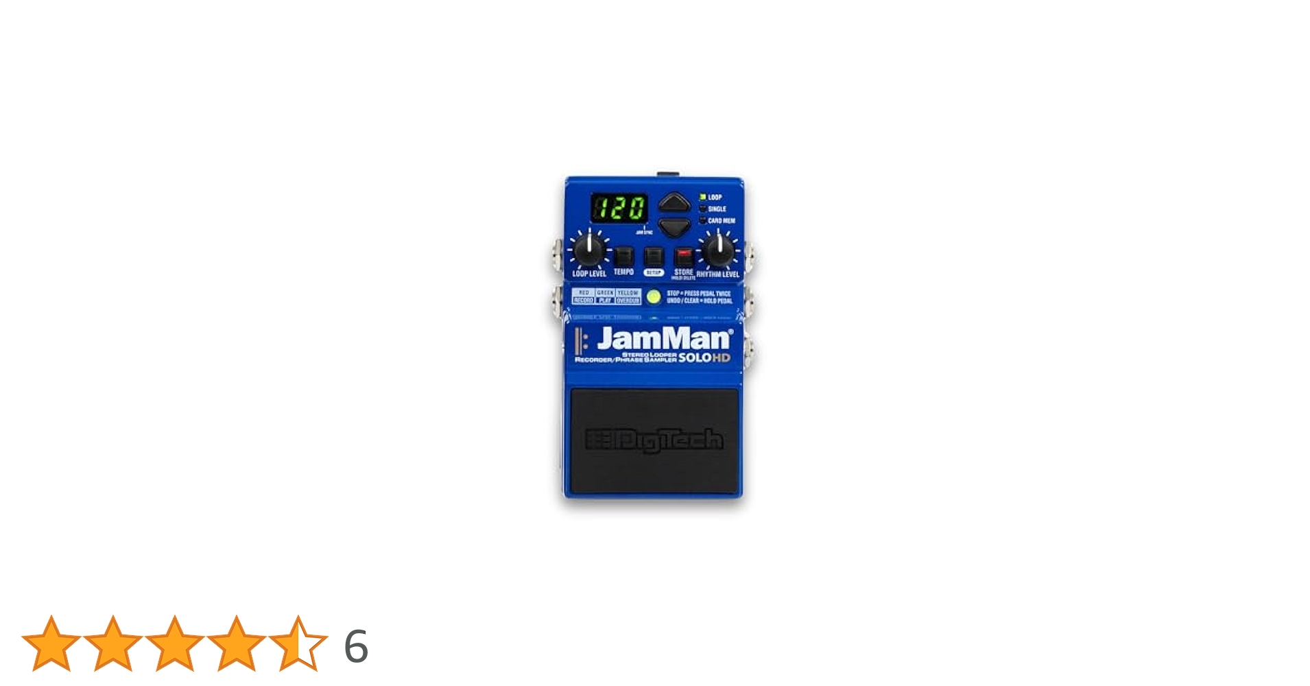 Digitech JamMan Solo ルーパー DigiTech JamMan Solo HD Stereo Looper Effects Pedal | Music