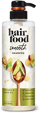 Hair Food Sulfate Free Shampoo, Dye Free Smoothing Treatment, Argan Oil and Avocado, 17.9 Fl Oz