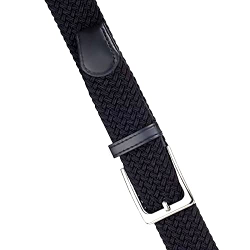 Image of Elastic Braided Belt, 1 3 /8 inch, Woven Stretch Belt for Golf Casual Jeans Shorts Pants
