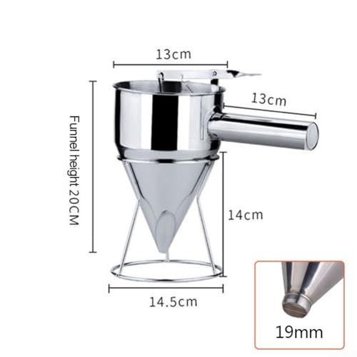 Dispensador de panqueques de acero inoxidable de 19 mm con mango ergonómico 4