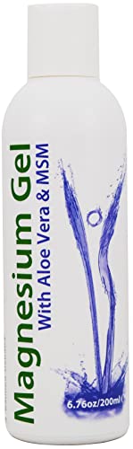 Magnesium Gel With Aloe Vera & Msm | 6.76 Oz - 200 Ml | Pure Magnesium Chloride | Organic Aloe Vera | Heiltropfen® #TOP13