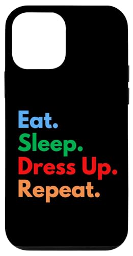 �t�@�b�V���j�X�^&�t�@�b�V�������D�Ƃ̂��߂�Eat Sleep Dress Up Repeat �X�}�z�P�[�X iPhone 12 mini �p