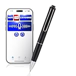 Wireless Pen Voice Recorder – WiFi Live Listening Device, Portable Mini Mic Device with USB Rechargeable Battery, Remote Access via Smartphone, Ideal for Journalists, Investigators