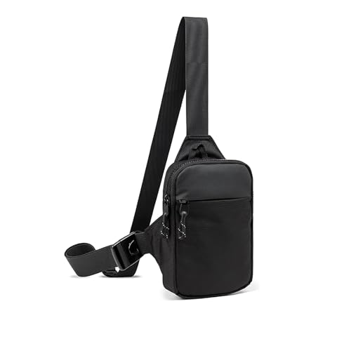 Small Sling Bag Cross Body Chest Bag Shoulder Bag for Men Women Crossbody Sling Purses for Runner Workout Hiking Cycling Travelling(Sling Bag for Black)