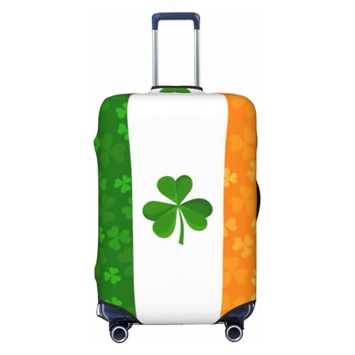 Irish Flag Print Luggage Suitcase Cover Protector Luggage Washable Covers With Concealed Zipper