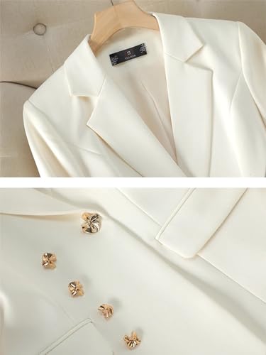 Women Pant Suit 2 Piece Set Ladies Female Business Work Wear Formal Blazer Jacket and Trouser Outfits3