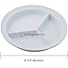Sammons Preston Partitioned Scoop Dish, Melamine Divided Plate for Kids, Elderly, and Disabled, Divided Sections for Portion Control and Easy Scooping Walls for Limited Mobility, Adaptive Plate