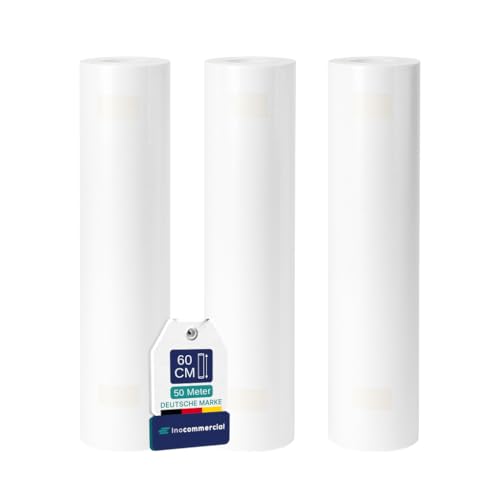 Inoverse 3 Rollen Ärztekrepp Liegenabdeckung 50 m x 60 cm – Einweg Ärzterolle für Untersuchungs- und Massageliegen, Spa & Kosmetik, Weich und Saugfähig, Medizinische Liegenrolle