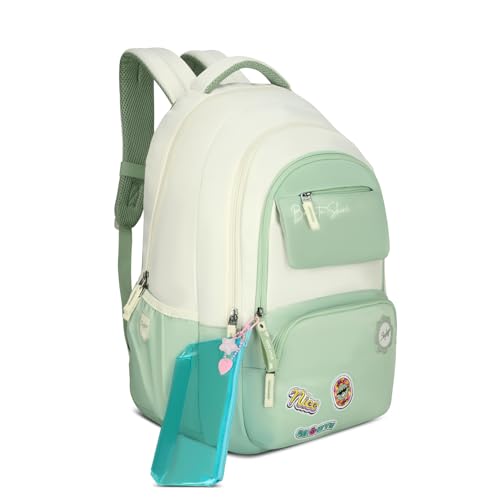 Image of Skybags Celeste 37L Casual Backpack for Girls with 3 Compartment & Adjustable Shoulder Strap | 16 Inch Padded Laptop Sleeve | Quick Access Front Pocket & Rain Cover | Perfect for School & Travel