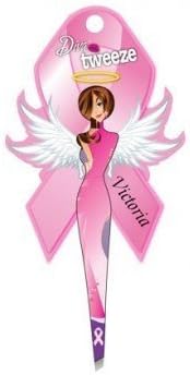 Diva Tweezer Professional Tweezers Breast Cancer Awareness Pink Ribbon Edition Victoria TW1006V