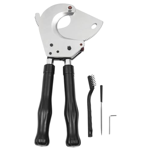 J75 Ratchet Cable Cutter, Heavy Duty Ratcheting Wire Cutter Hand Tool with Telescopic Handles Cut Up to Φ75mm for Copper Aluminum Core Armored Cable