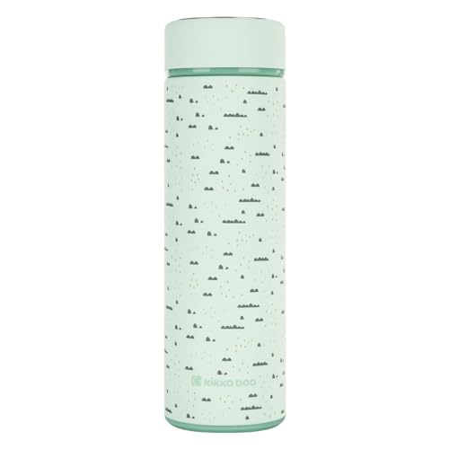 KikkaBoo Termo para Bebé SAVANNA, Acero Inoxidable, Bebidas Calientes y Frías, Líquidos de 500 ML, A Prueba de Derrames, Filtro de Té, Menta