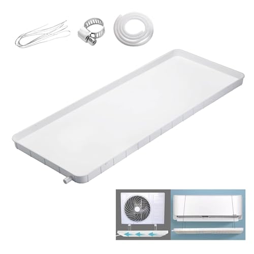 Bandeja Aire Acondicionado, Bandeja de Goteo del Aire Acondicionado para Unidades Interiores de Aires Acondicionados Split(3-5P,Hose-200cm)