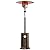 EAST OAK 48,000 BTU Round Patio Heater with Double-Layer Burner, Bronze + Patio Heater Cover, Dark Gray