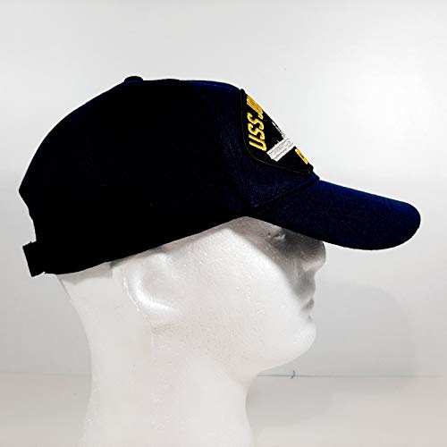 Gorra bordada USS John F. Kennedy CV-67 azul marino miniatura 3