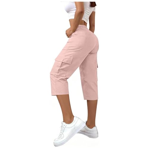 Pantalones de mujer con bolsillos y cintura alta cómodos 5