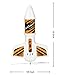 SainSmart Jr. Rocket Launcher for Kids - Motorized Air Rocket Launch up to 200 ft, Safely Land with Parachute, Self-Launching Outdoor Toy, White